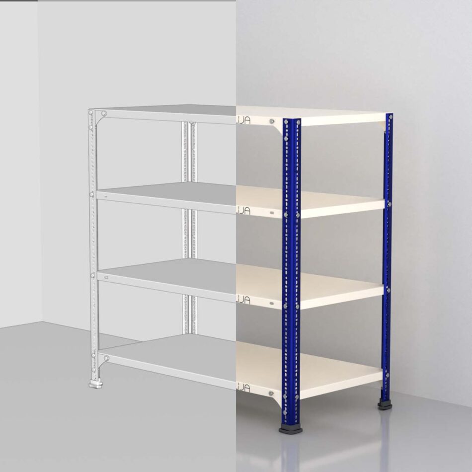 Alija: Quality 3D Model of Slotted Angle Rack